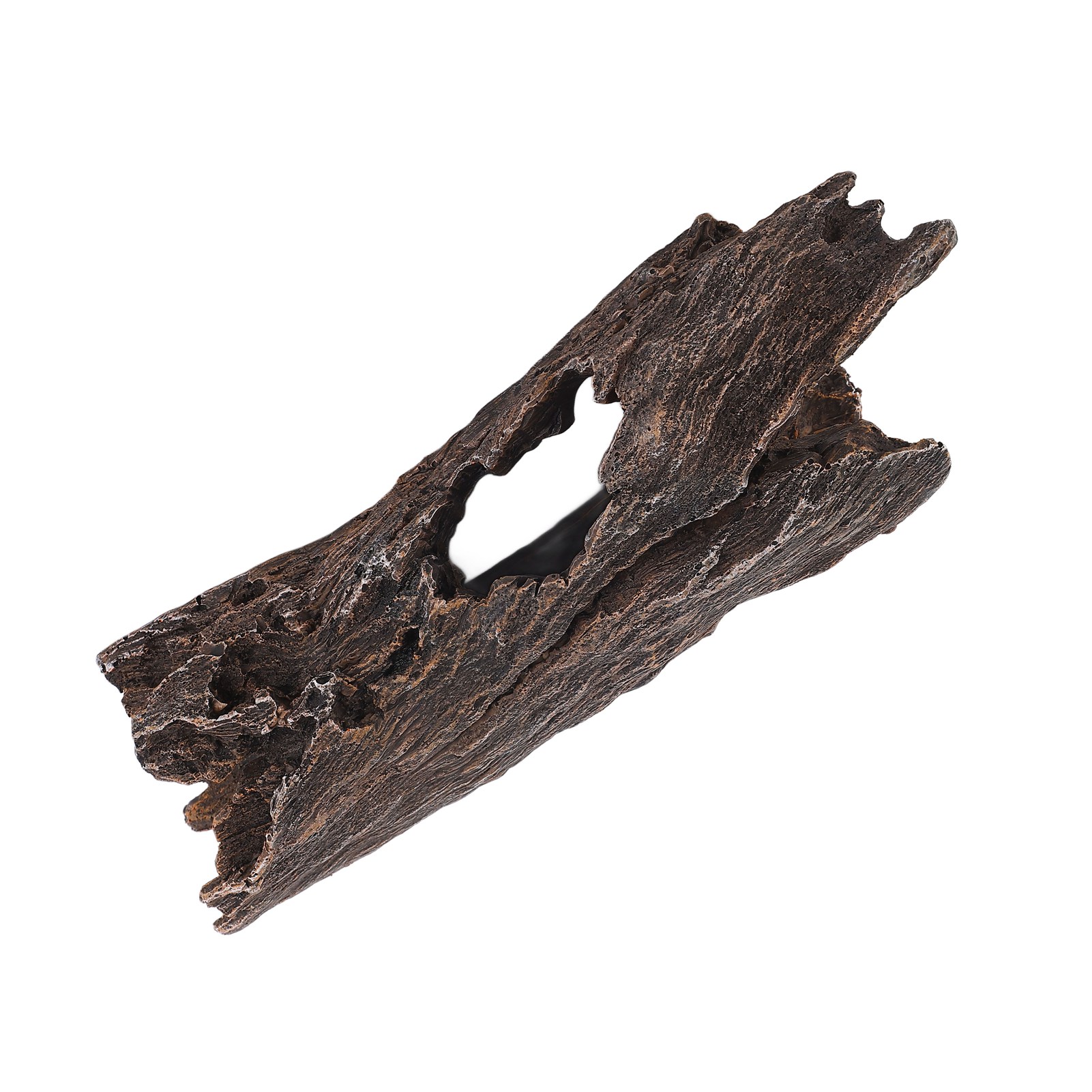 Fish Tank Bark Ornament Ingenious Resin Durable Aquarium Bark Ornament For Reptile