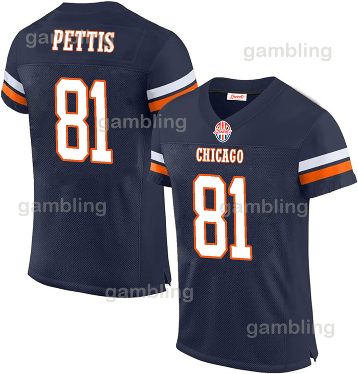 2024 Custom Football 18 Williams Rome Odunze DJ Moore Jaquan Brisker Darnell Wright Cole Kmet Devin Hester Walter Payton Montez American Game Jersey