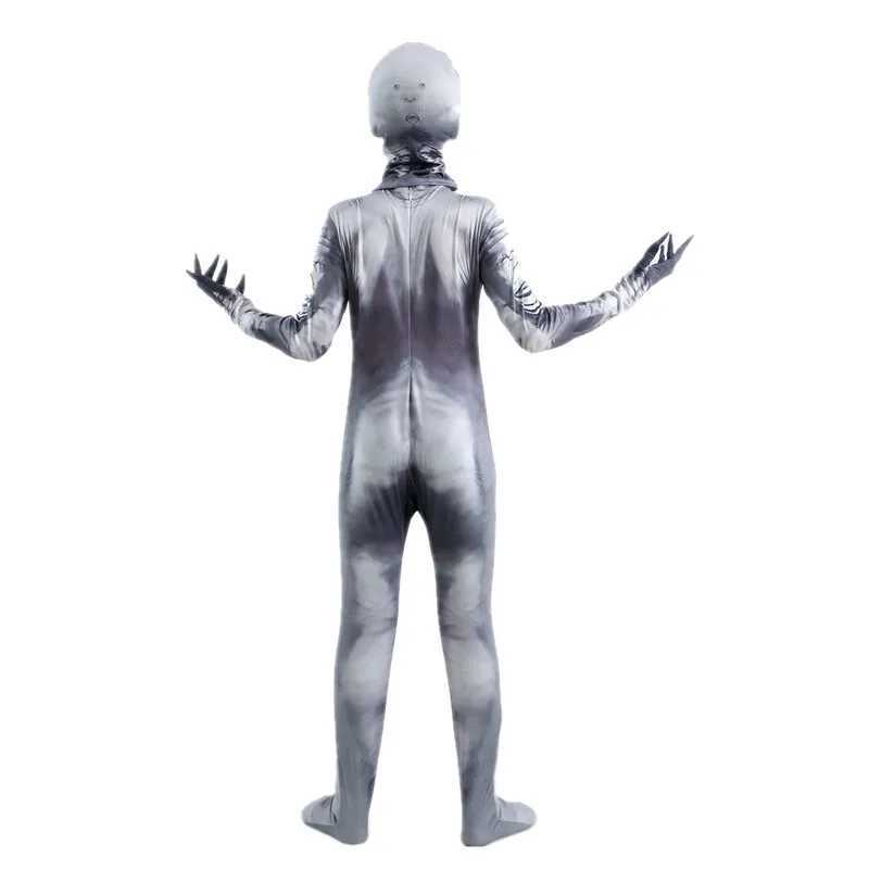 Halloween Ghost Skin Costume Grim Reaper Costume Terrifying Skeleton Tight Clothes Shadow Demon Bodysuit Childrens Dress up Party Costumes W240914