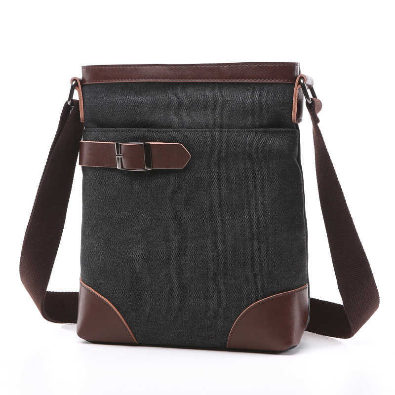 fashionable single shoulder crossbody bag versatile casual street style square solid color canvas single bag 240915