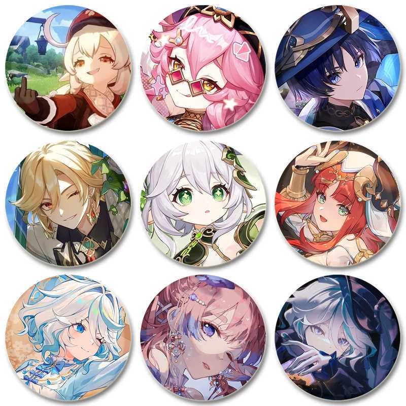 Genshin Impact Pin Handmade Brooch for Clothes Cartoon Cosplay Badge Backpack Decoration Jewelry GiftX240914