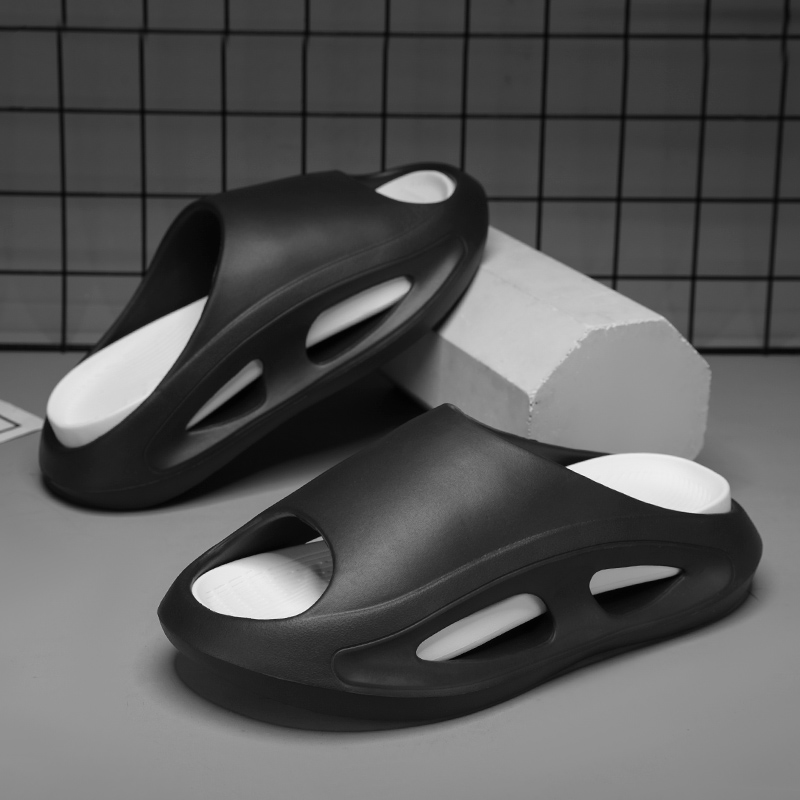 2024 New Men's Slippers Indoor Outdoor Sandals Beach Comfortable Thick Soft Slides Casual Shoes Men Flip-flops Home Slippers