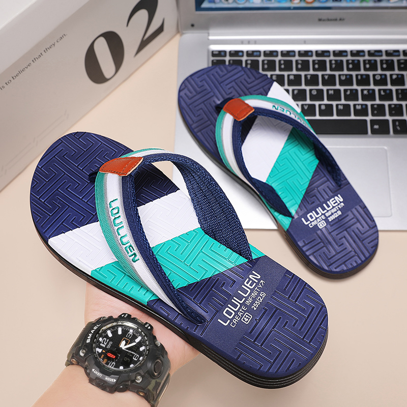 High Quality Men's Flip Flops Outdoor Indoor Slippers Slides New Design Men Beach Sandals Non-slip Home Men Slippers Flip Flops