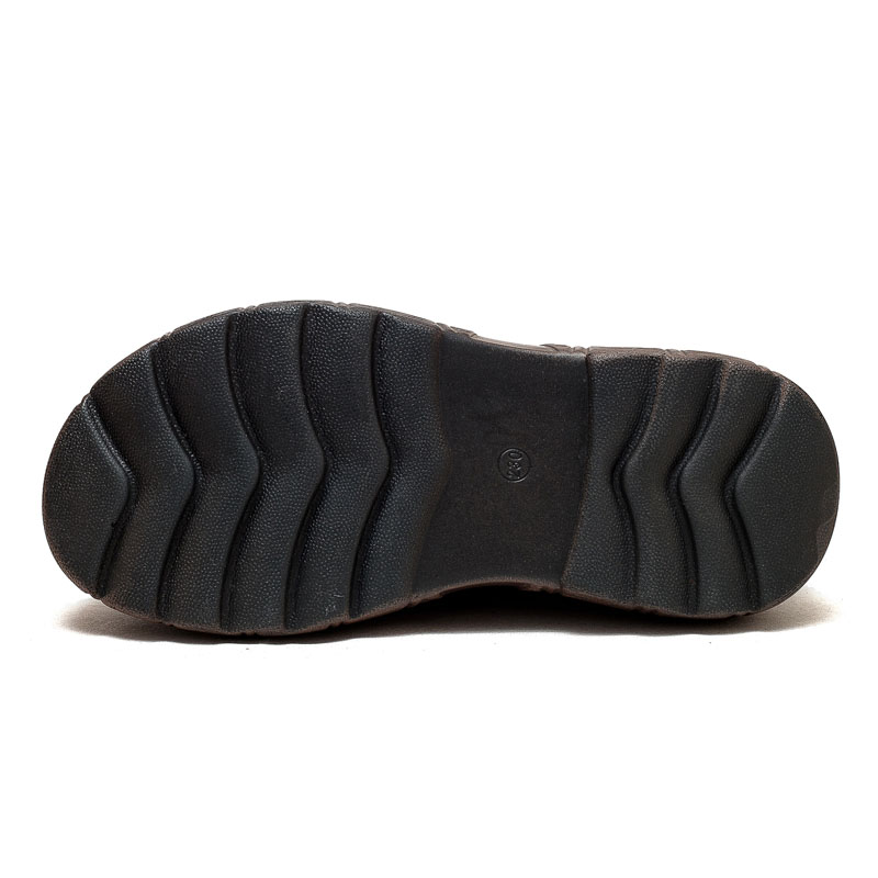 Genuine Leather Women's Wedges Heel Loafers, Slip-On Platform Casual Shoes 4