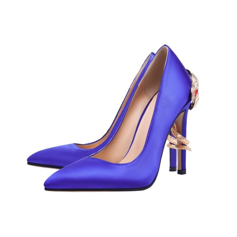 Dia Handmade New Snake Shaped Wrapped High Heels Bridal Wedding Dress Banquet Fashion Party Sexy Single Shoes Size 34-43 49e5