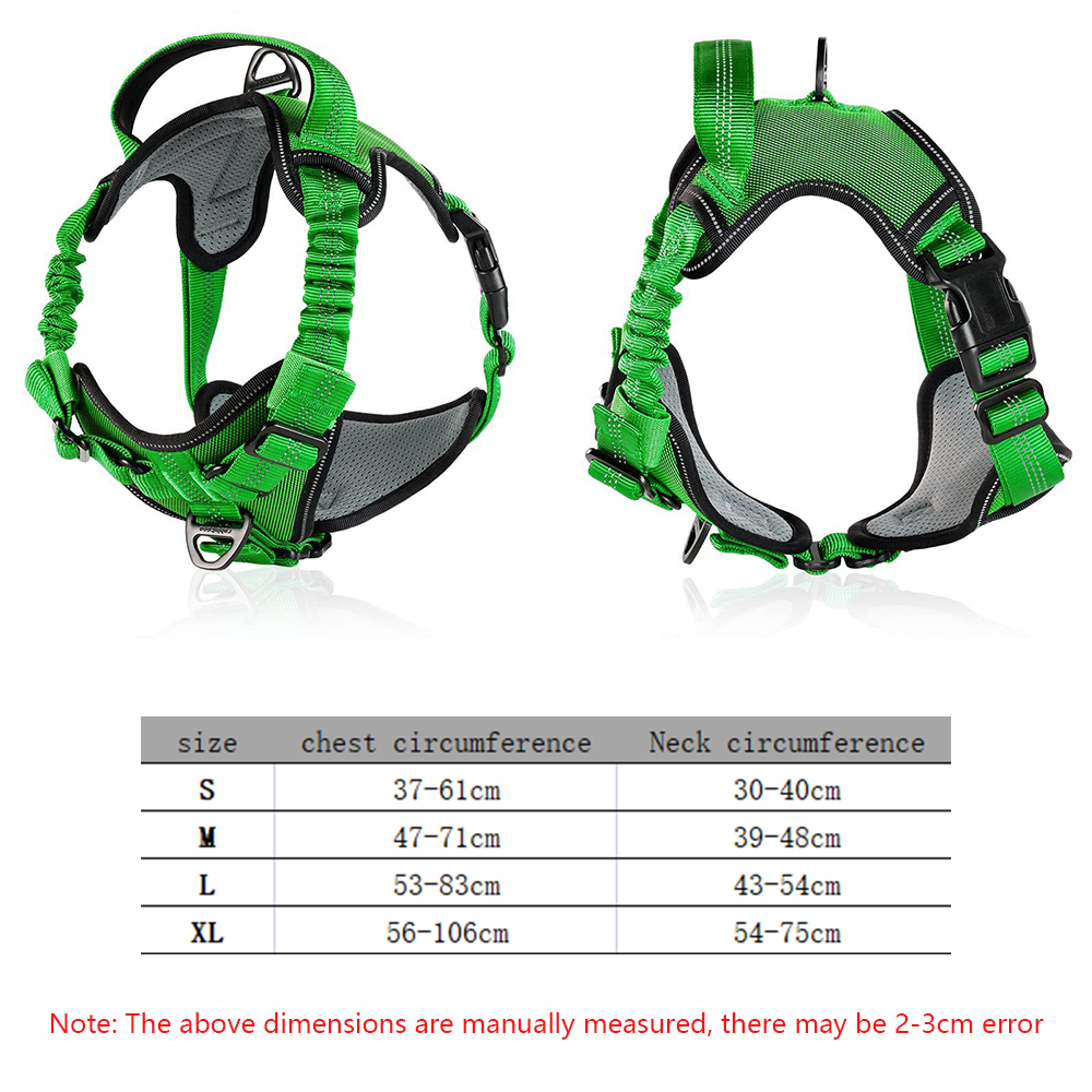 Dog Harness Elastic Breathable Dog Harness Explosion-proof Punch Medium & Large Dog Chest Harness with Thickened Control Handle
