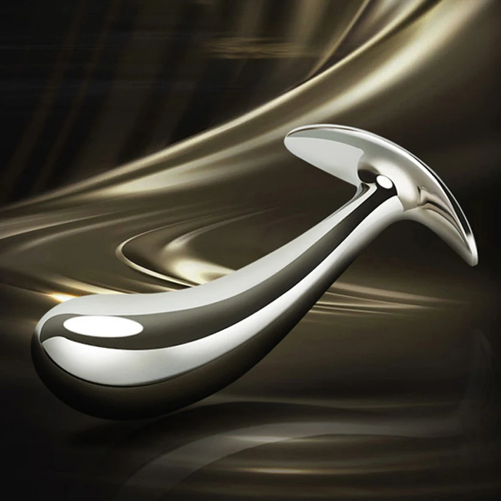 1Pcs Metal thumb anal plug three sizes jewel base outdoor anal plug outdoor dildos adult sex toys 240914