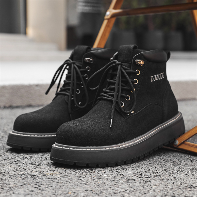 Ddmysports 2024 autumn new thick bottom Derby middle English style small leather shoes fashion hundred models Korean version of the student casual sho