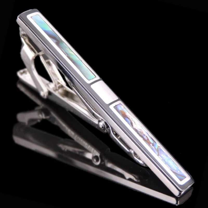 New high Fashion brand quality Shell Crystal tie clip luxury business formal wear wedding mens tie clip wholesale / retailX240914