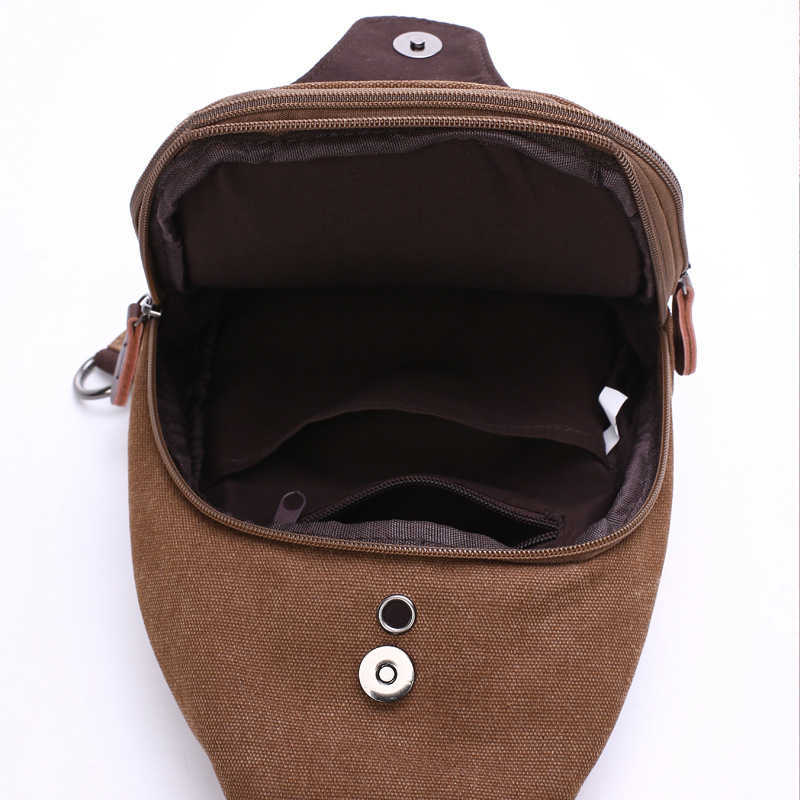 fashion men's single shoulder bag, high-quality water washing canvas bag, oblique back chest bag 240915