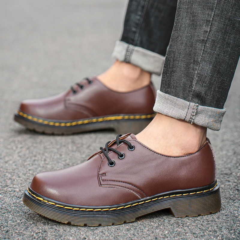 Men Women Work Comfortable Genuine Leather Retro Male Female Outdoor Casual Shoes Plush Size dh2674060
