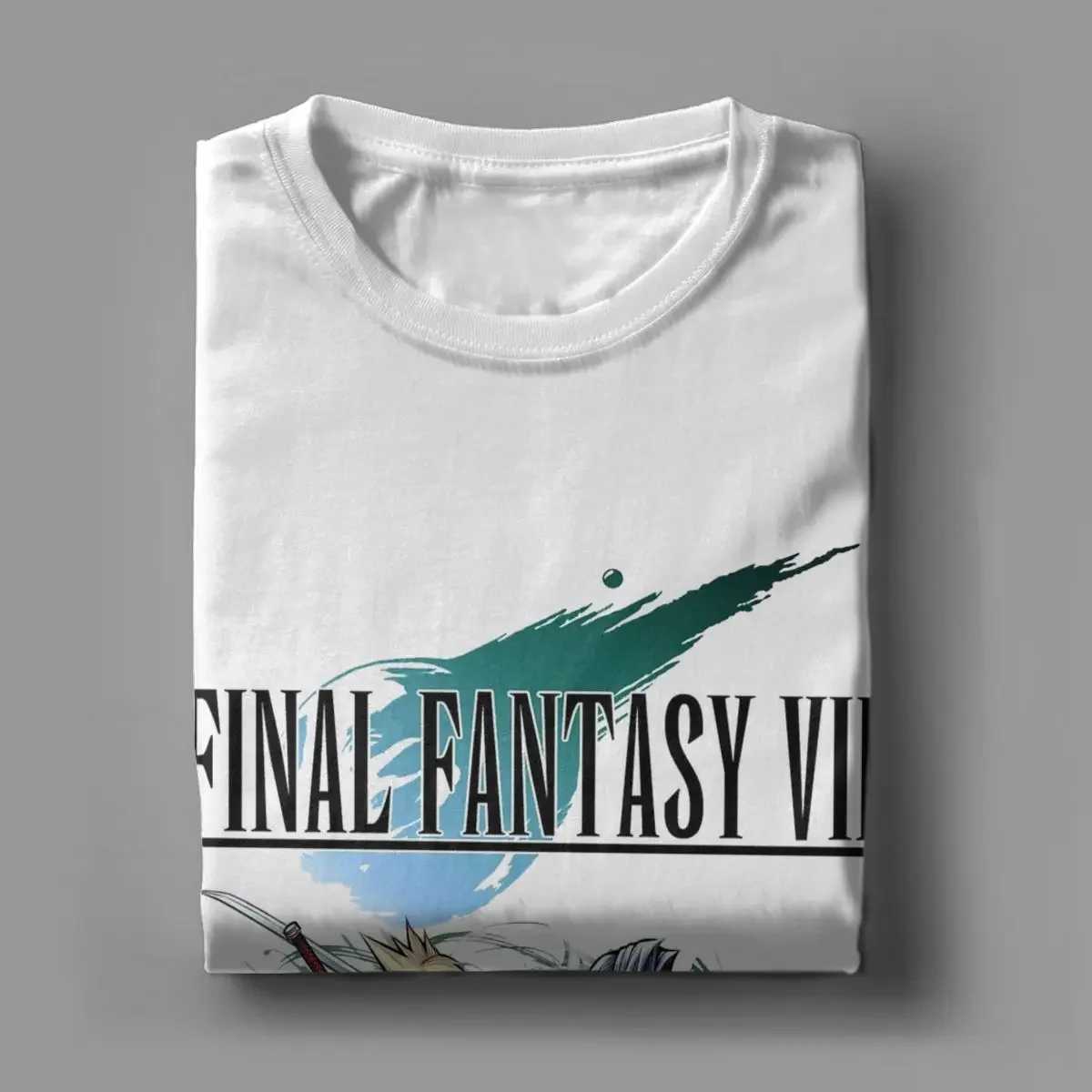 Summer Retro Final Fantasy VII Mens and Womens T-shirts Collage Final Fantasy 7 Game Fun T-shirts Cotton Unique Clothing CL240913