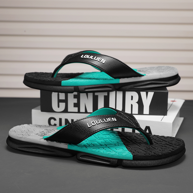 Fashion 2023 New Men Flip Flops Outdoor Summer Massage Slippers Beach Mens Breathable Non-slip Bathroom Men's Flip Flops Sandals