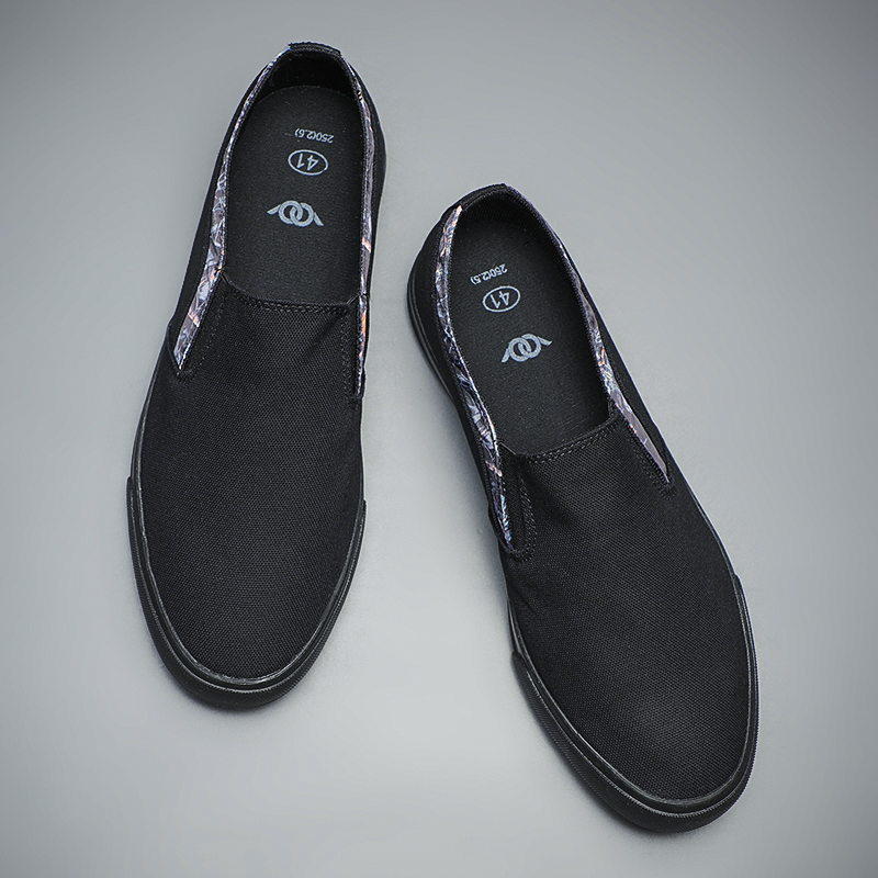 New Spring and Autumn Men's Canvas Shoes Summer Breathable Mens Sneakers Mixed Colors Slip on Fashion Mens Loafers BM-012