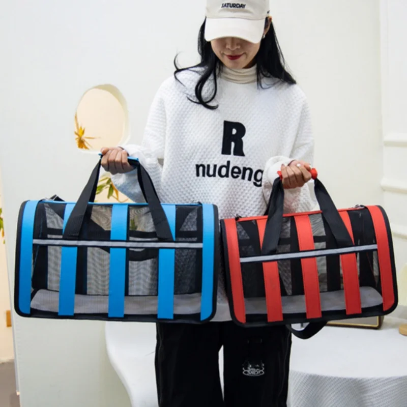 Shoulder Bag Pet Carrying Bag Supplie Pet Outing Portable Cat Dogs Travel Handbag Summer Breathable Carrier Puppy Kitten