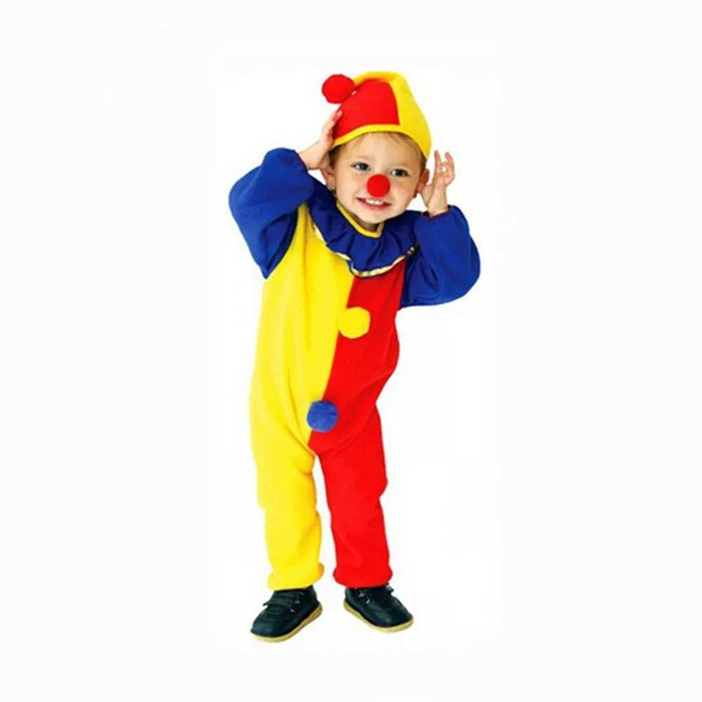 Bazzery Carnival Clown Circus Role Playing Costumes Halloween Childrens Boys and Girls Baby Birthday Party Costumes W240914