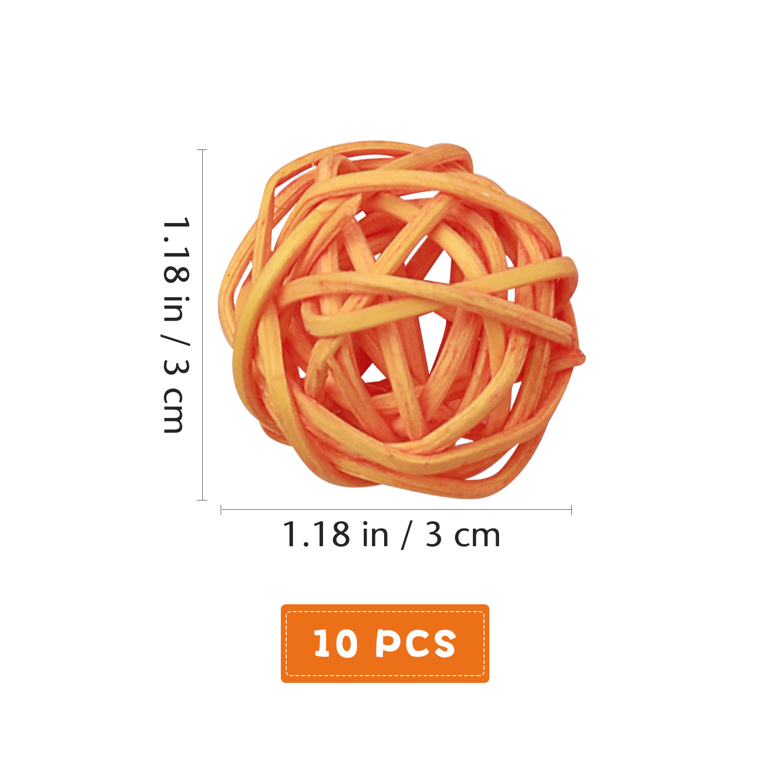 Parakeet Cage Accessories Parrot Takraw Ball Toy Rattan Balls Bird The Small Baby