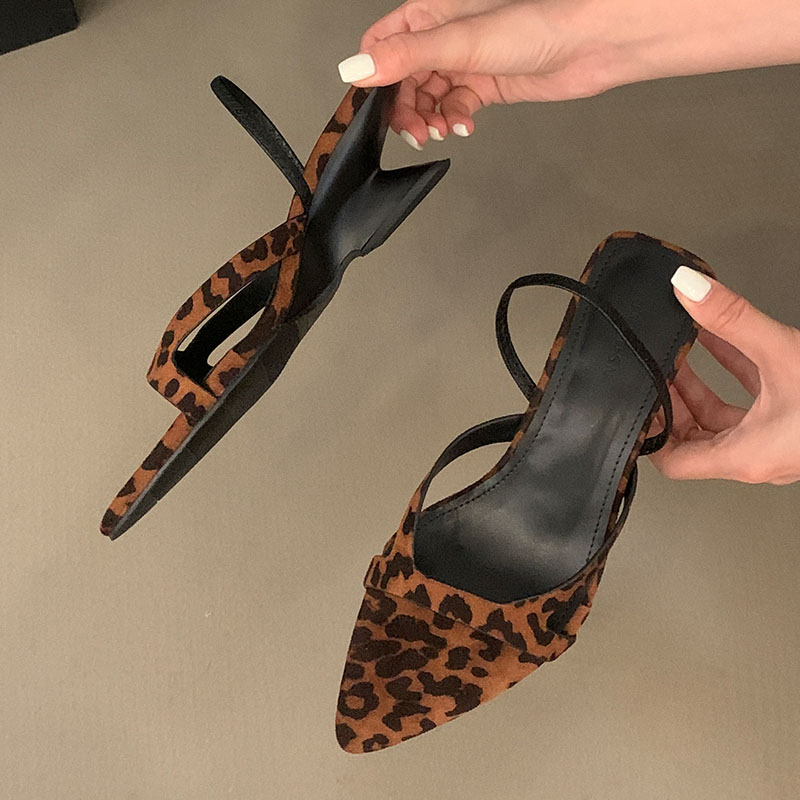 2025 new New Footwear Designer Women Pumps Female Shallow Sgbac Fashion Pointed Toe Ladies Wedges Shoes Sandals d022