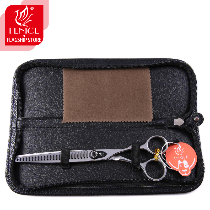 Fenice 7/7.5 inch High-end Professional Pet Dog Grooming Scissors Thinning Shears Thinning Rate about 75%