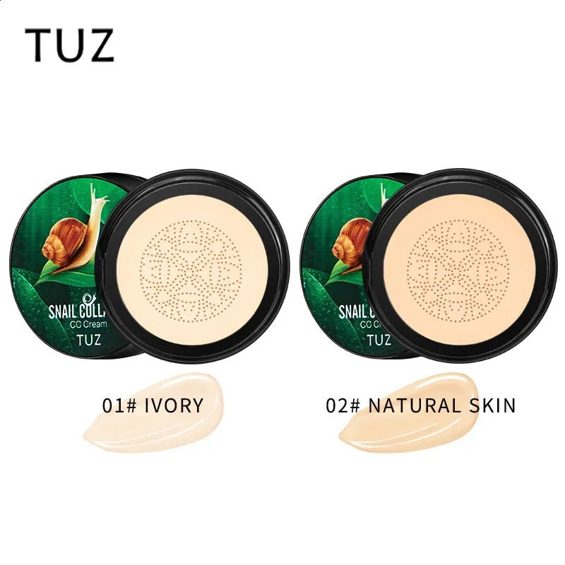 Snail Collagen BB Cream Mushroom Head Air Cushion Foundation CC CreamLiquid Concealer Brightening Oil-control Makeup Cosmetics 240914