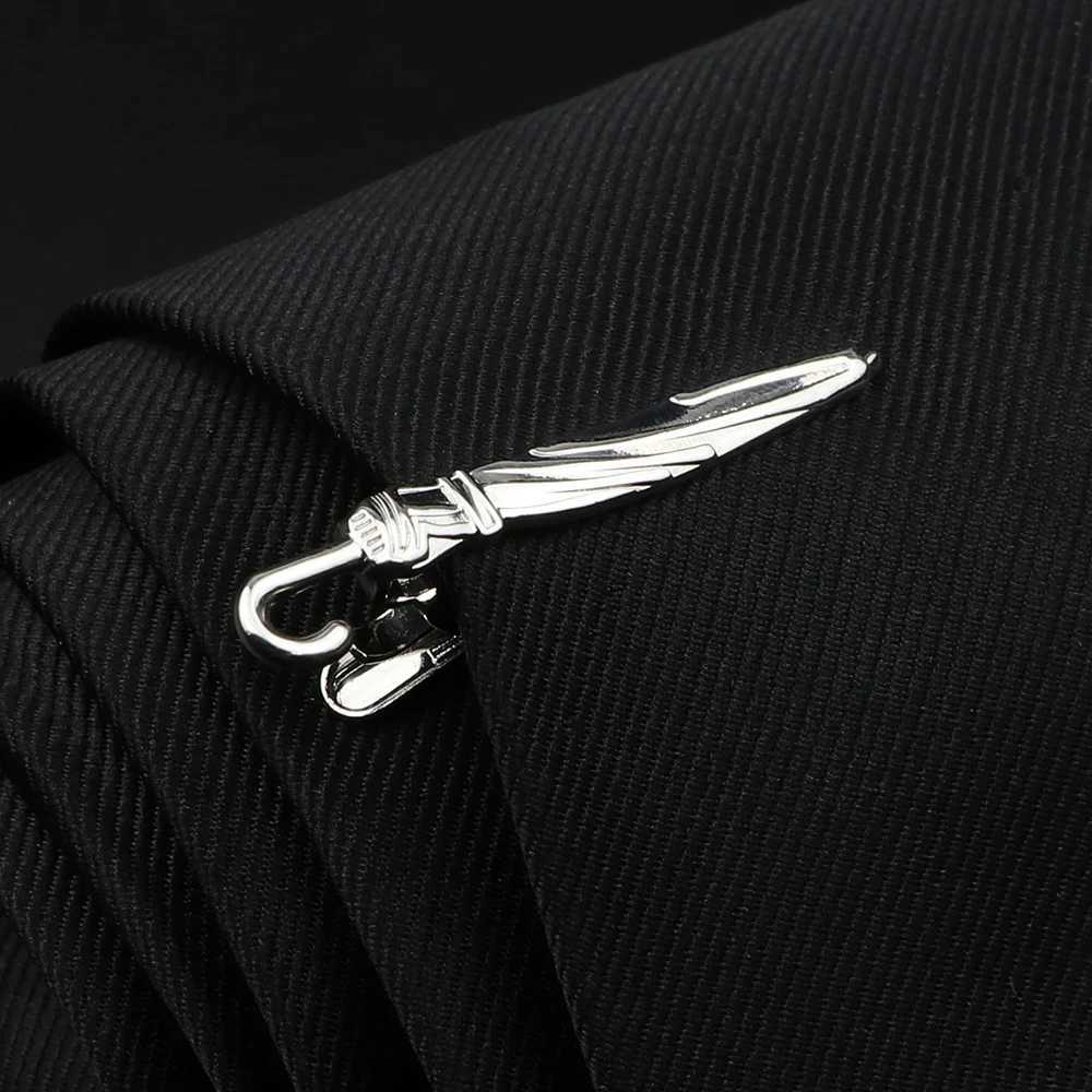 Men Alloy Metal Sliver Color Tie Clips 27 Designs Option Scissors Fish Bone Beard Wing Animal Clip Bar Wedding Party Jewelry PinX240914