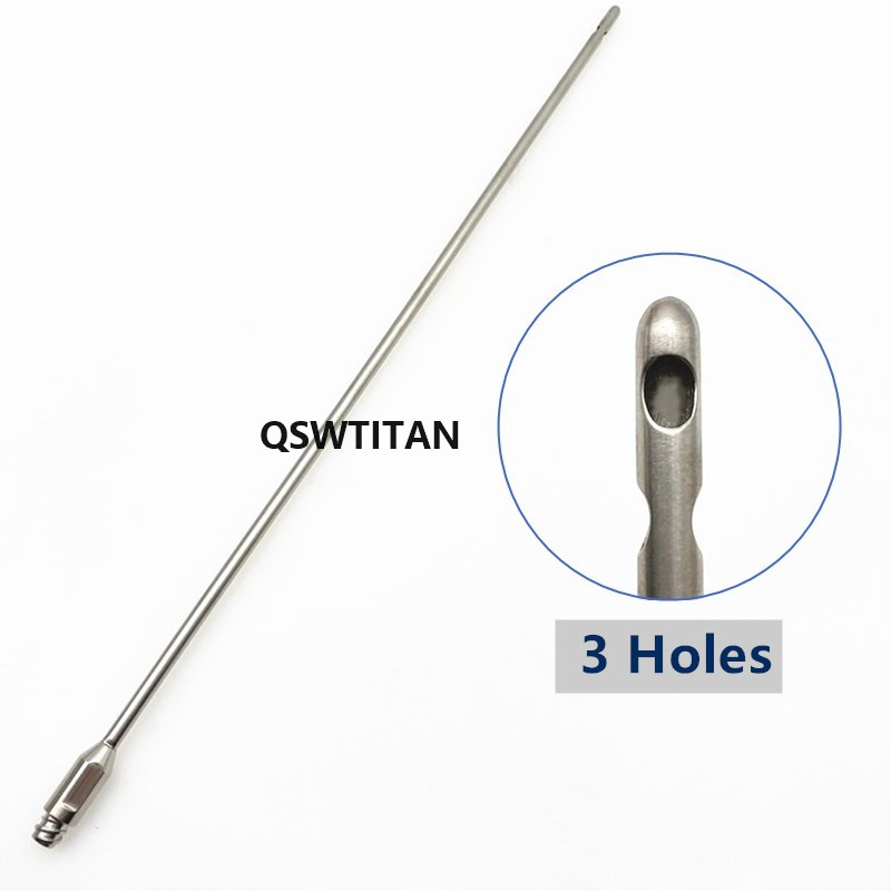 Liposuction Three Hole Transfer Needle Aspirator Stainless Steel Fat Harvesting Cannula