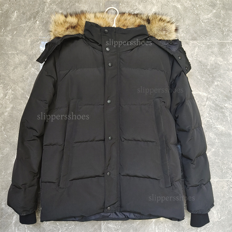 Designer High Quality men and women Down jacket coat real big wolf fur Overcoat Clothing Casual fashion style Winter Outerwear parka