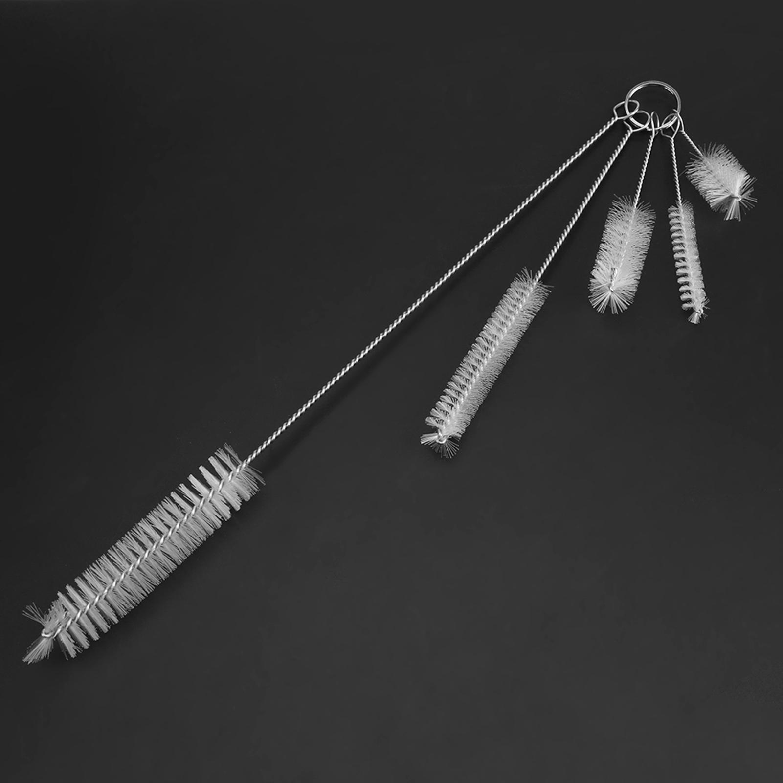 Stainless Steel Washing Brush for Aquarium, Fish Tank Filter, Water Pump Tube, 5Pcs