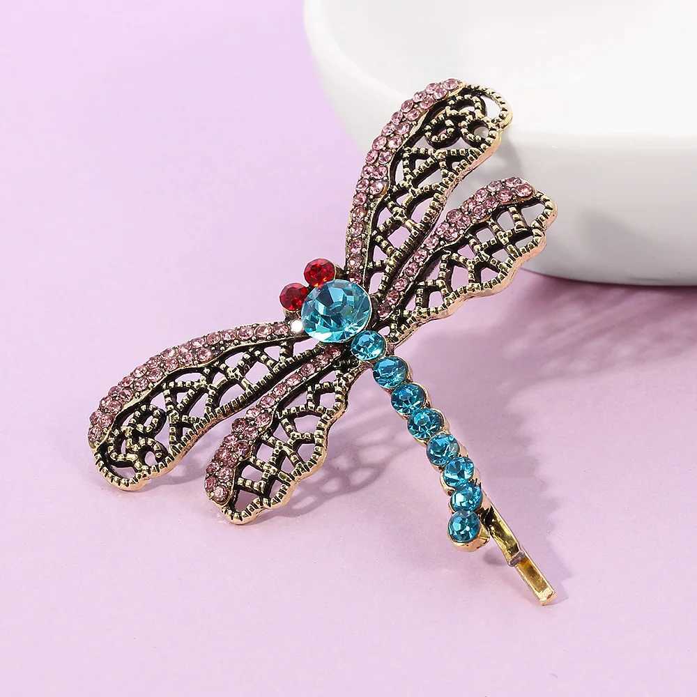 Horror Movie Coraline Crystal Dragonfly Hair Clip Brooch for Women Girls Cute Animal Hairpin Jewelry Halloween GiftsX240914