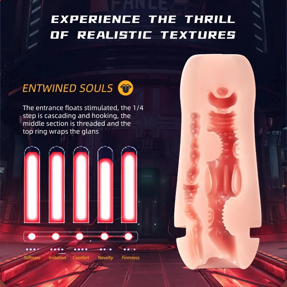 Masturbator Cup for Men Silicone Vagina Anus Sex Toys Male Endurance Exercise Vacuum Masturbation Adult Goods 240711