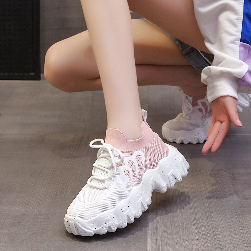 Women's Casual Sports Shoes Woman Spring Summer 2022 Mesh Breathable Platform Sneakers Designer Running Tennis Female Trainers