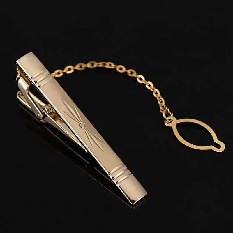 Men Metal Simple Necktie Buckle Gold Color Tie Bar Clasp Clip Clamp Pin Ties Stainless Steel For Business Clasps Fashion WeddingX240914