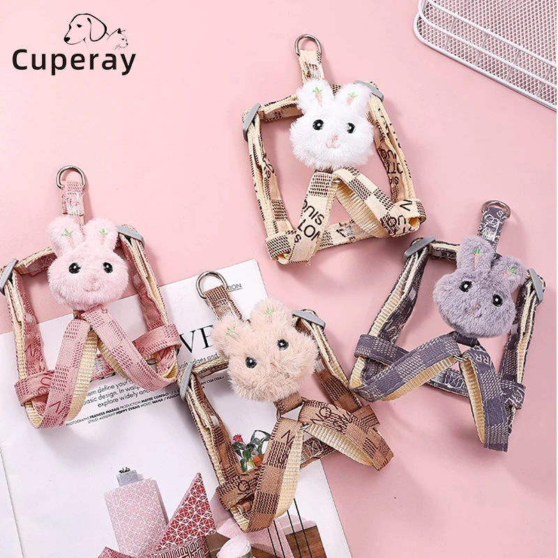 Cat Harness and Leash,Adjustable Cat Vest Pet Harnesses for Walking Escape Proof for Pet Cat Kitten Puppy Rabbit Outdoor Walking