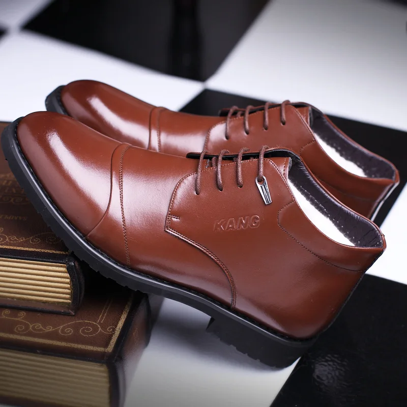 Winter New Fashion Fur Warm Men'S Business Office Formal Leather Plush Men Dress Shoes Boots For Mend2 7f6d d2