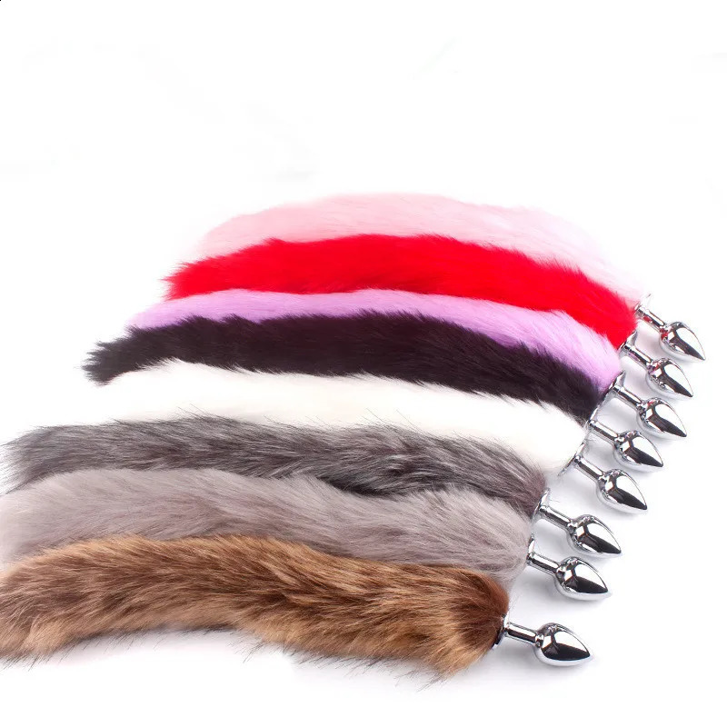 Sexy Fox Tail Anal Plug Anal Toys For Women Adult Sex Product Men Butt Plug Stainles Steel Anal Plug Cosplay Sex Toys For Couple 240914
