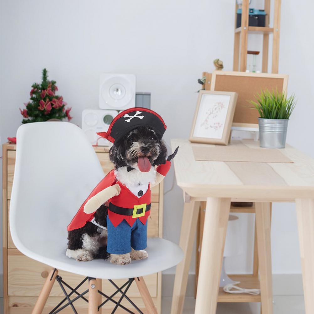 1 Set Pet Halloween Costume Easy to Wear Unique Funny Cute Dog Cosplay Outfit for Parties Decoration
