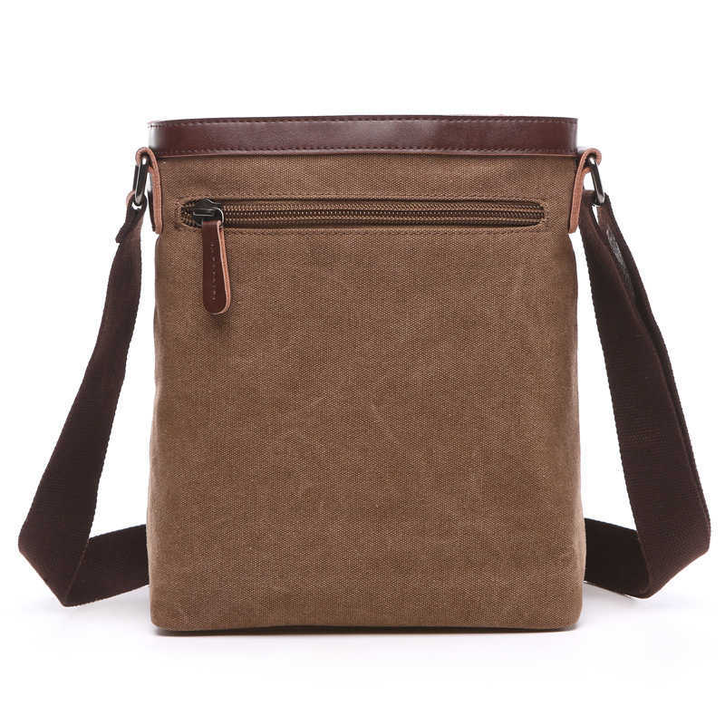 fashionable single shoulder crossbody bag versatile casual street style square solid color canvas single bag 240915