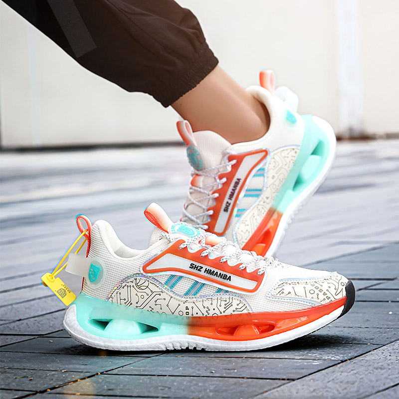Breathable Trendy Men's Shoes Air Sole Basketball Shoes Men Light Running Sports Shoes Outdoor Mesh Shoes Training Footwear
