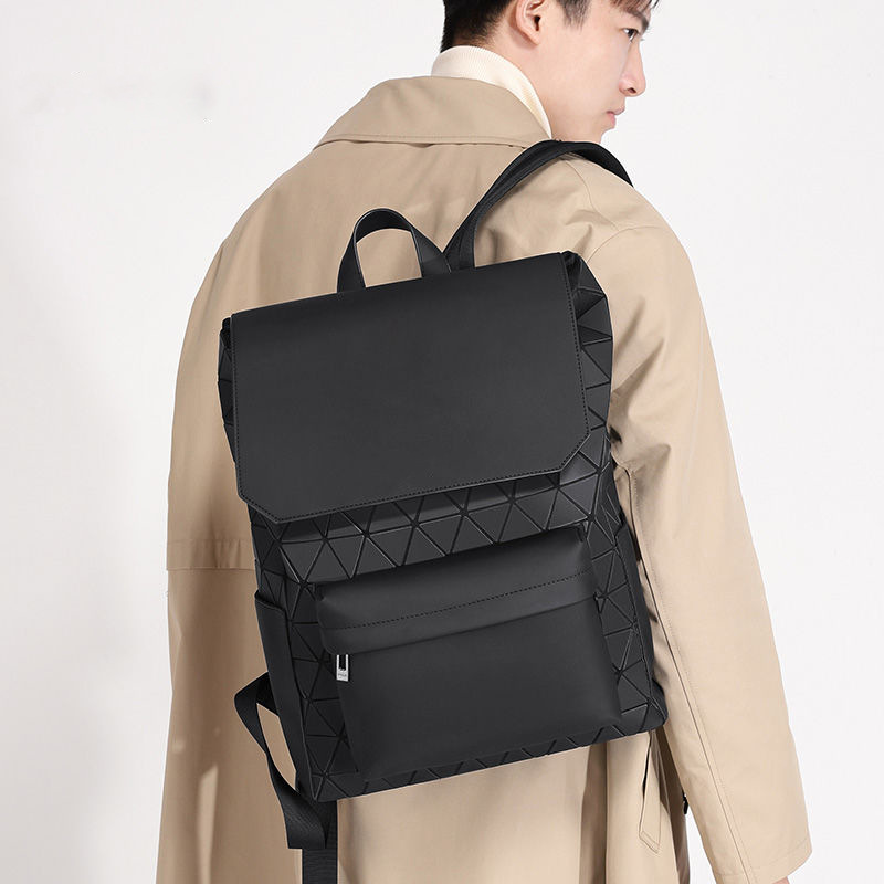 Fashion Colorful Backpack Adjustable Straps Soild Leather Schoolbag Large Capacity Men's Rucksack For Men Outdoor Travel Knapsack Christmas Gifts