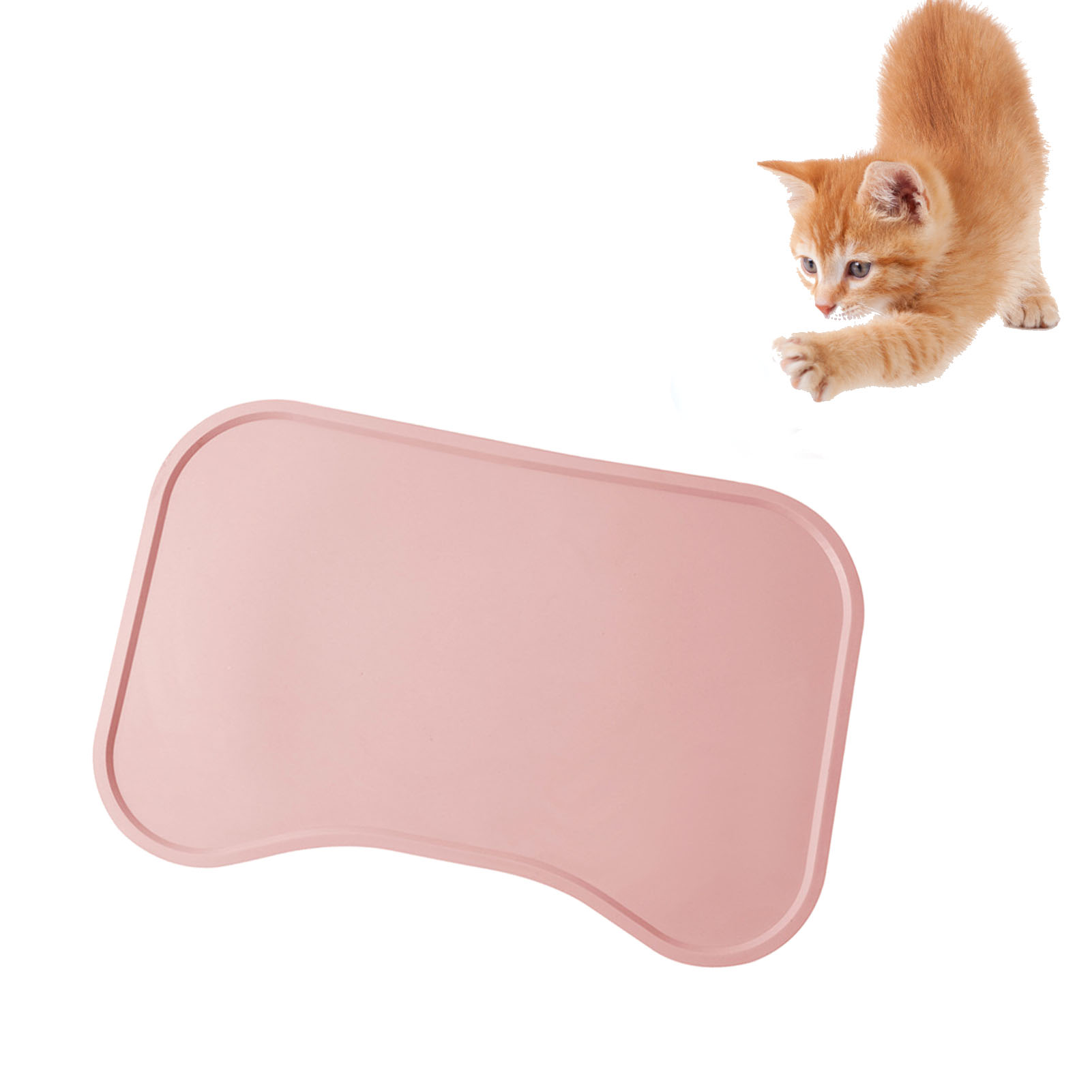 Dog Food Mat Feeding Mat Silicone Prevent Slip Waterproof Pet Feeding Mat Pets Supplies For Dogs Cats