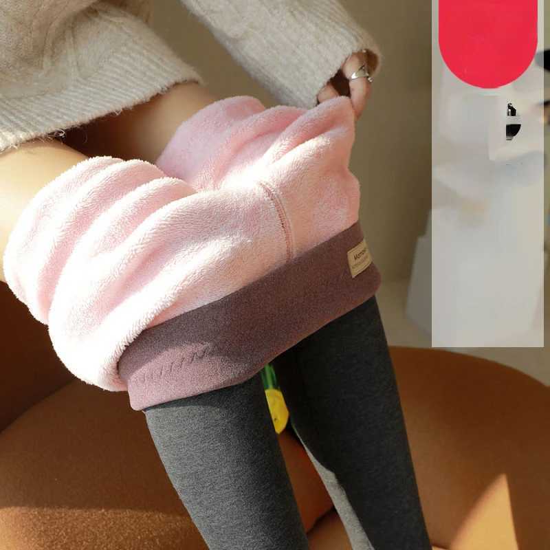 Womens Winter Thicken Leggings Keep Warm Fleece Skinny Slim Pants Female Super Thick Thermal Leggins Clothing for Women E739X240914