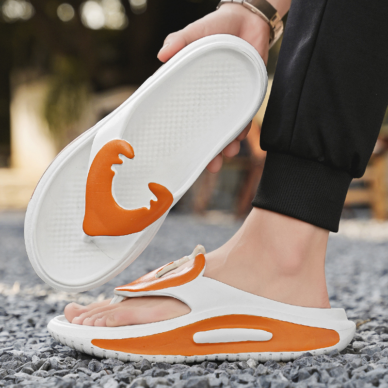 Fashion Men's Slippers Outdoor Indoor Flip Flops Soft Sole Slides Comfortable Men Women Beach Sandals Non-slip Home Slippers