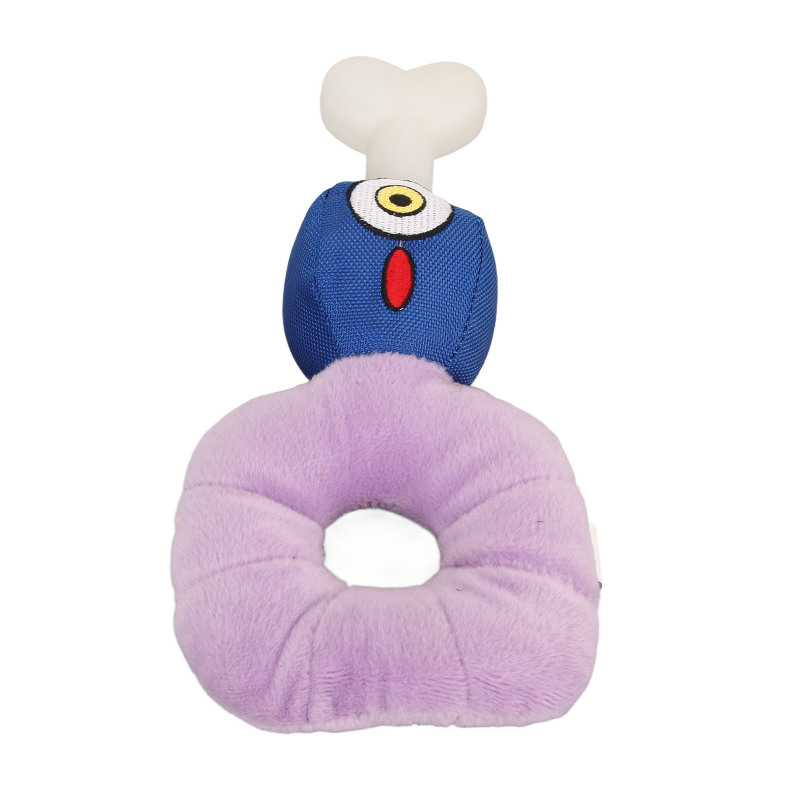 Dog Squeaky Plush Toy Teeth Cleaning Interactive Soft Skin Friendly Stuffed Pet Chewing Toy For Puppy