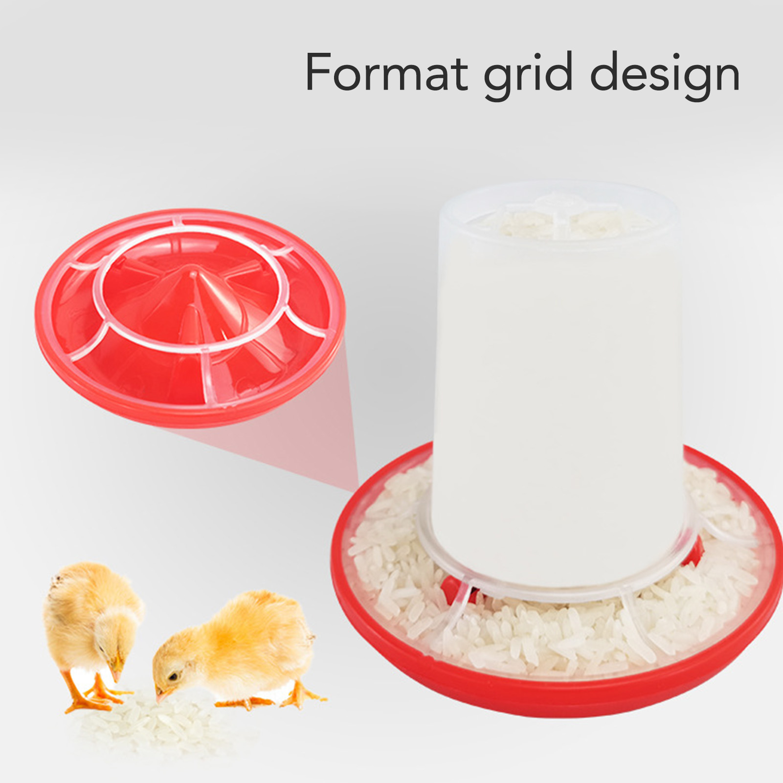 Chick Feeder And Waterer Kit Rotary Sleeve Design Automatic Feeding And Watering Poultry Feeder And Waterer Combo
