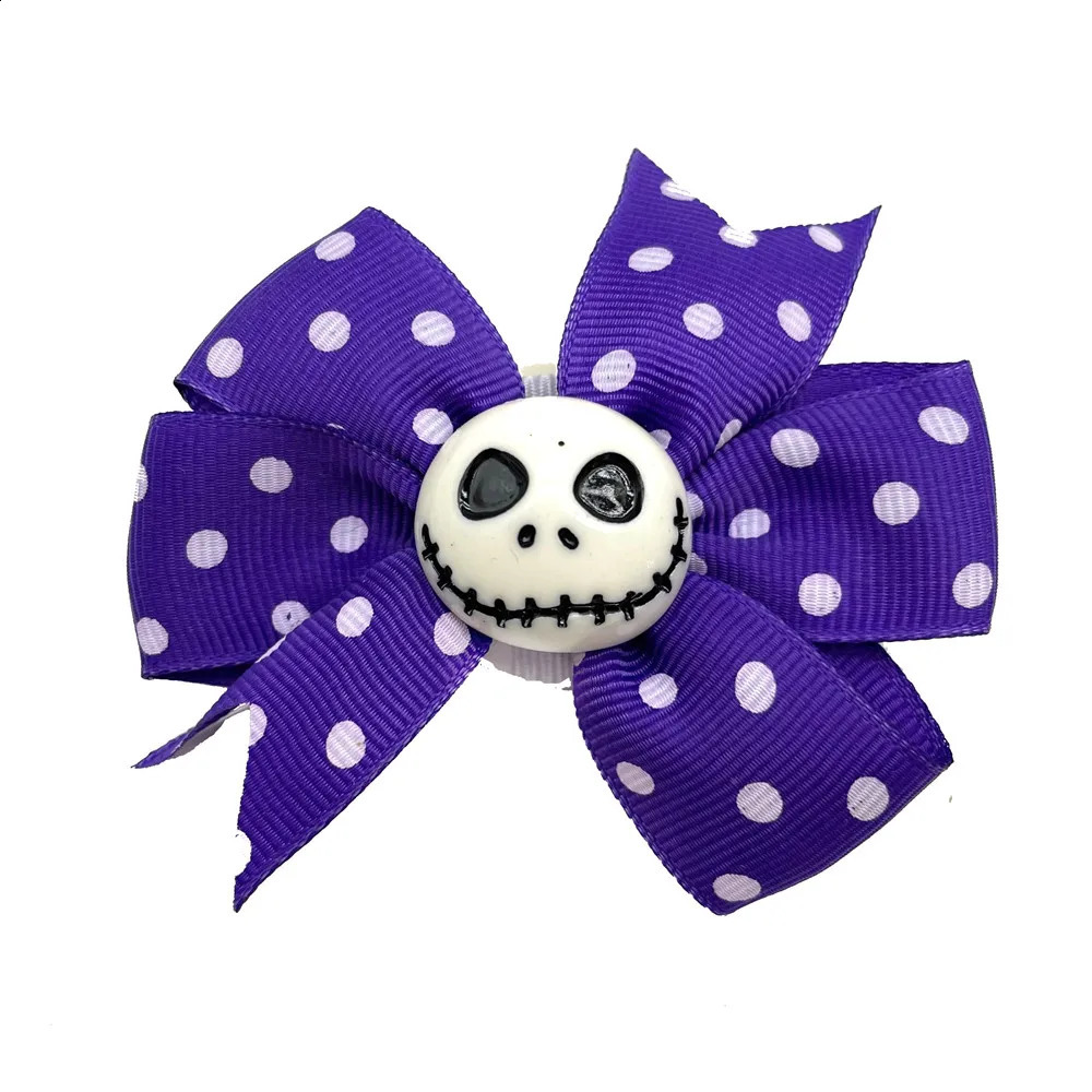 30/50 Halloween dog bow ties detachable dog collars bat pumpkin style dog bow ties dog collars flower collars dog accessories 240914