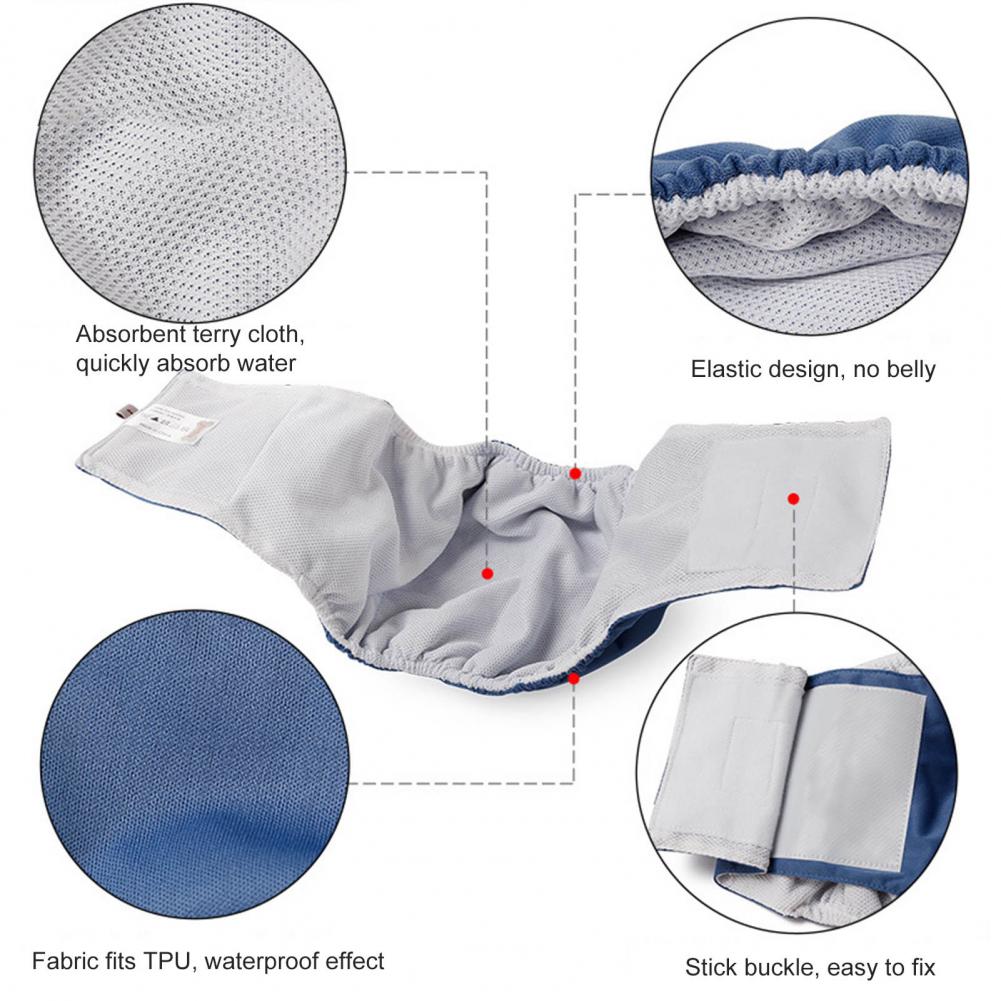 Durable Reusable Male Pet Dog Diaper Pants Simple Menstrual Diaper Pet Supplies XS-XXL Physiological Pants Hygienic Waterp