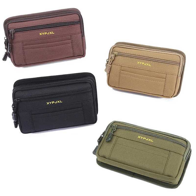 Mens waist bag Bum bag outdoor waterproof tactical military sports hunting belt Molle nylon phone bag travel tool Z250407