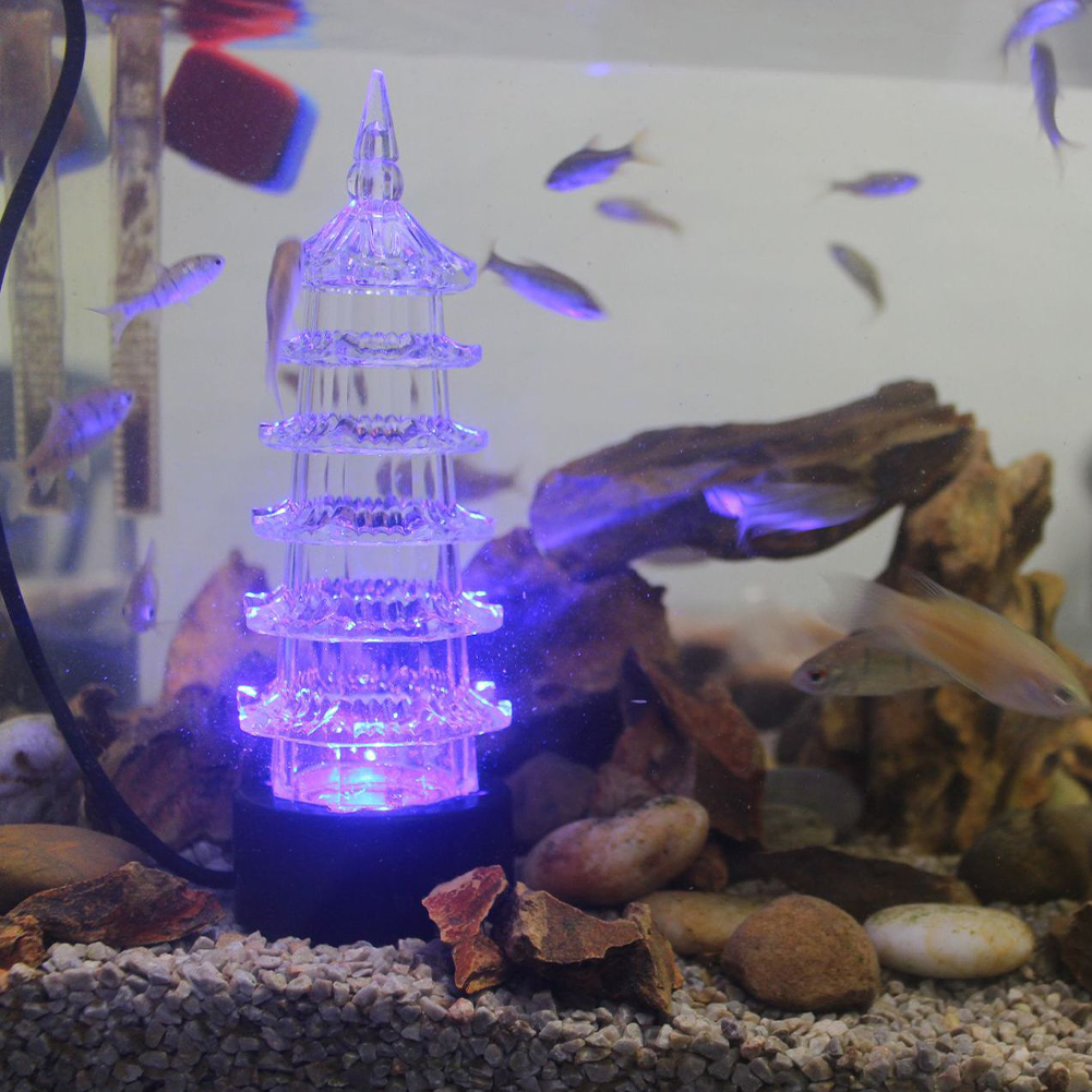 Colorful Aquarium Light LED Fish Tank Light High Brightness Reusable Water Tank Lamp Decoration For Fountain Pond Aquarium