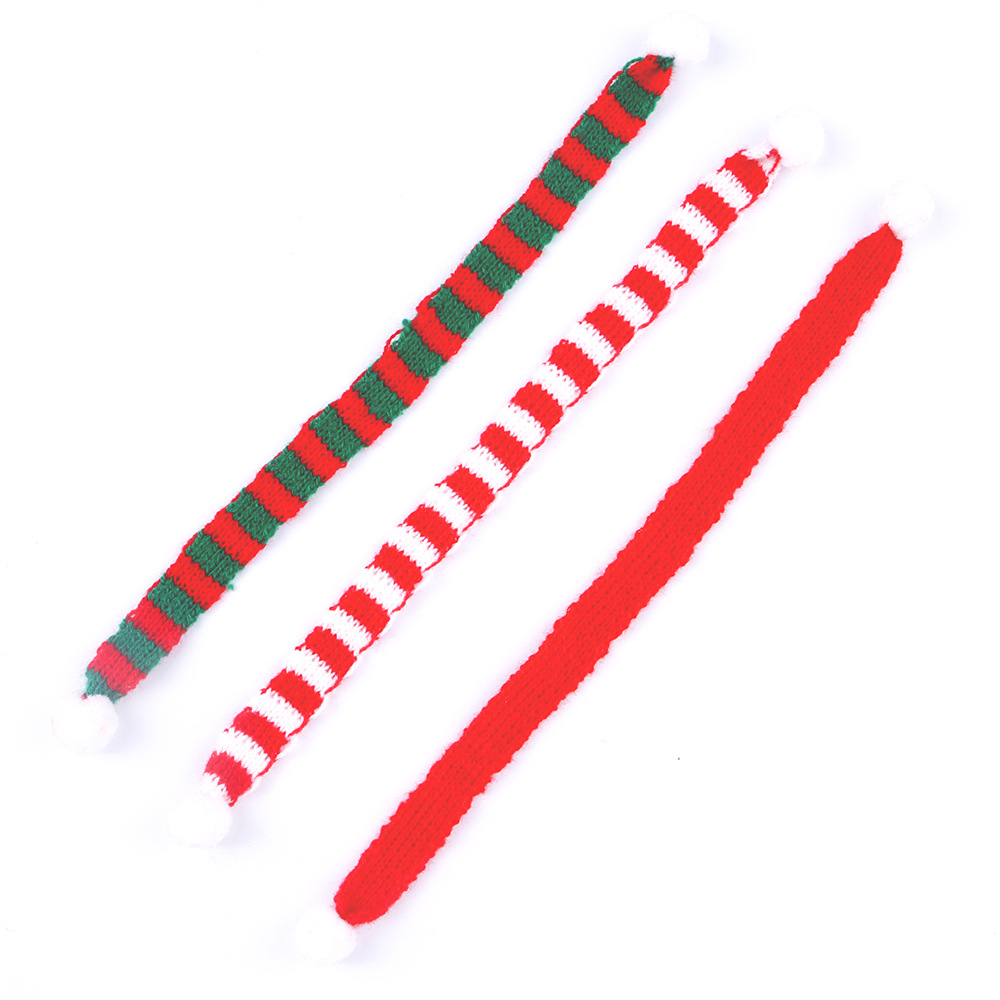 Pet Christmas Scarf,hamster Bird Scarf,chinchilla Christmas Scarf,woolen Ornaments with Round Fur Ball,small Pet Funny Headdress