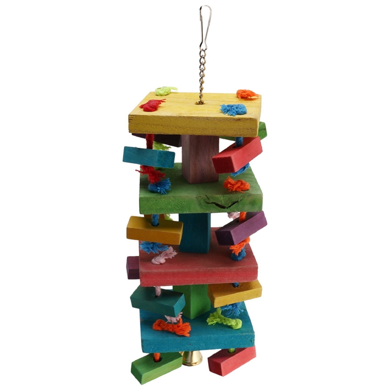 AAAC-Bird Chewing Toy Large Medium Parrot Cage Bite Toys African Grey Macaws Cockatoos